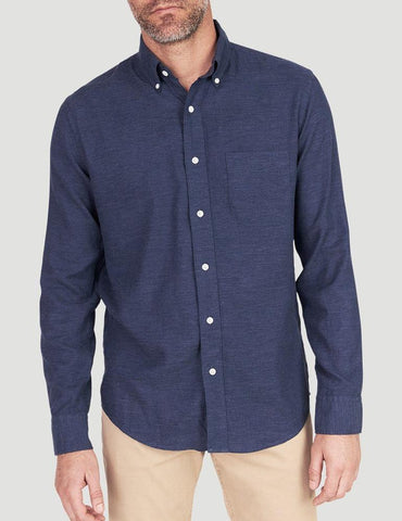 Faherty | Melange Oxford Shirt