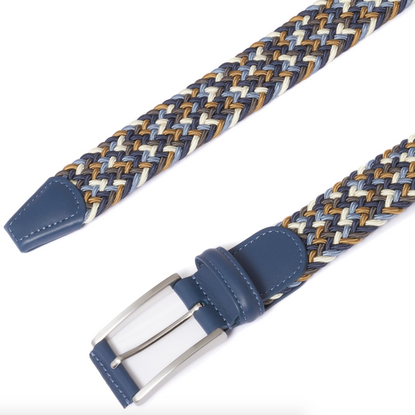 Andersons | Multi/Blue Woven Textile Belt