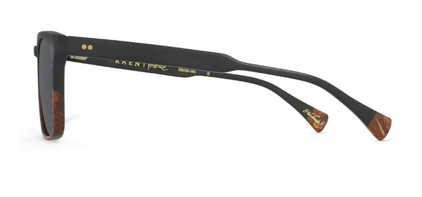 Raen | Pierce | Burlwood/ Black Polarized | 55