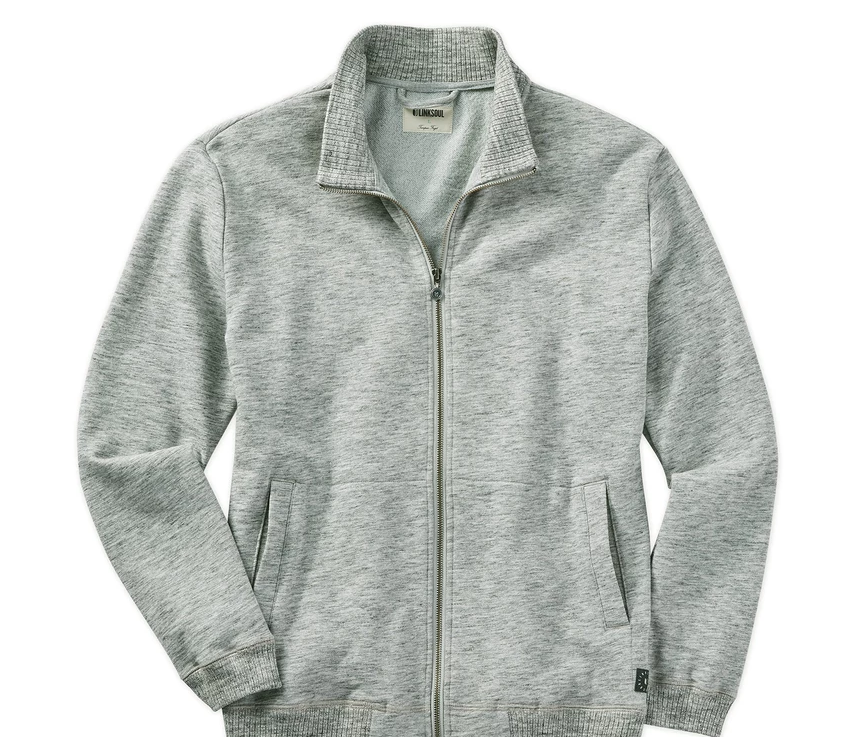 Linksoul | Heathered Full Zip Layer