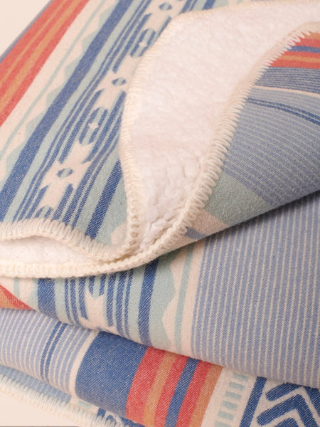 Faherty | Recycled Sherpa Blanket | Paradise Sky